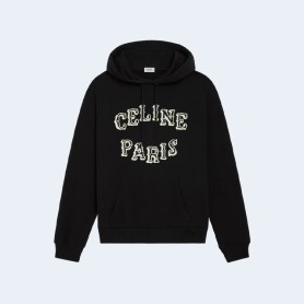 셀린느 파리스 로고 후드티