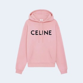 셀린느 루즈 코튼 스웨트셔츠 핑크