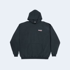 발렌시아가 폴리티컬 캠페인 후드 블랙
