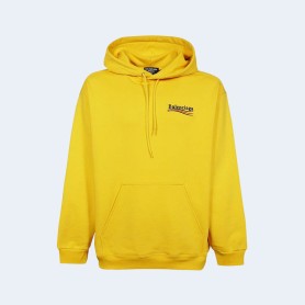발렌시아가 웨이브 로고 후드 옐로우
