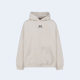 발렌시아가 유니티 코튼 후디 베이지