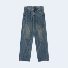 발렌시아가 파리스 핸드 페인팅 데님 팬츠