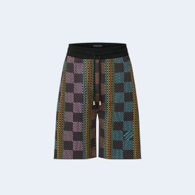 루이비통 2024 다미에 코튼 니트 쇼츠 1AFQRM