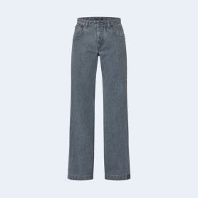 루이비통 워시드 데님 와이드 레그 진