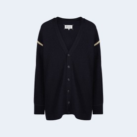 메종 마르지엘라 엘보우 패치 가디건 네이비