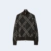 버버리 체크 울 모헤어 블렌드 재킷