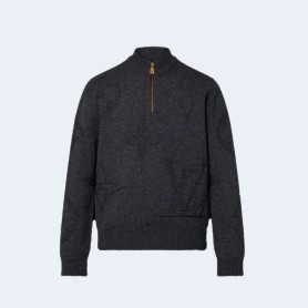루이비통 모노그램 자카드 울 하프 지퍼 풀오버 1AFXYB