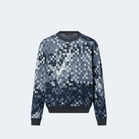 루이비통 자카드 코튼 풀오버