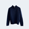 폴로 랄프로렌 케이블 쿼터 니트집업 네이비