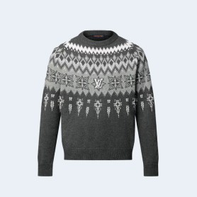 루이비통 엠벨리시드 울 캐시미어 블렌드 풀오버 니트 1AGJUQ