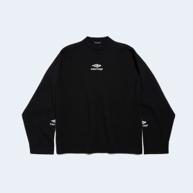 발렌시아가 스키 크루넥 블랙