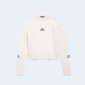 발렌시아가 스키 크루넥 화이트