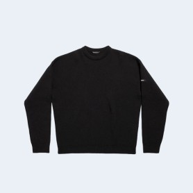 발렌시아가 사이드로고 스웨터 블랙