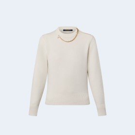 루이비통 체인 디테일 캐시미어 스웨터 1ABYBI