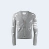 톰브라운 라이트 그레이 돌핀 브이넥 가디건