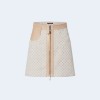 루이비통 레더 액센트 미니 모노그램 스커트