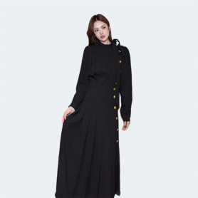 루이비통 플리츠 롱 드레스