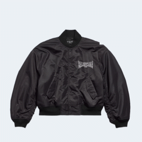 발렌시아가 복싱 바시티 재킷 블랙