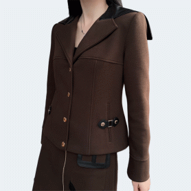 루이비통 레더 트위드 재킷 (2color)