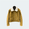 샤넬 시어링 블루종 재킷 머스터드