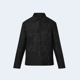 루이비통 뮤직 라인 엠브로이디드 퀄트 자켓
