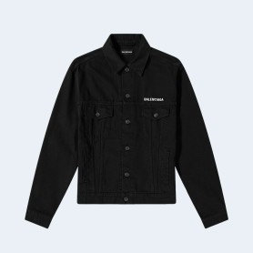 발렌시아가 크루 로고 데님 자켓