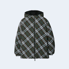 버버리 리버시블 체크 나일론 푸퍼 재킷