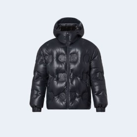 루이비통 모노그램 레더 후드 다운 자켓