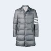 톰브라운 4-바 나일론 다운 코트 그레이