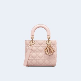 디올 레이디 Dior 까나쥬 스몰 백 파우더 핑크