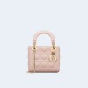 디올 레이디 Dior 파우더 핑크 미니 백