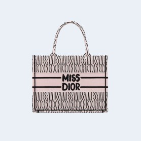 디올 Miss dior Allover 북 토트 미디엄 백 핑크