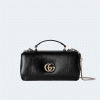 구찌 GG 밀라노 미니 탑 핸들백 블랙