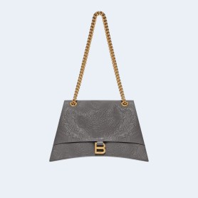 발렌시아가 크러쉬 미디움 레더 숄더백