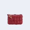 보테가베네타 패디드 다크레드 카세트백