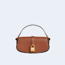 셀린느 타부 스트랩 클러치 백 브라운