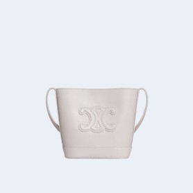 셀린느 퀴르 트리옹프 미니 버킷백 화이트