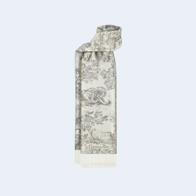 디올 TOILE DE JOUY SAUVAGE 그레이 머플러