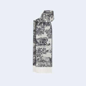 디올 TOILE DE JOUY SAUVAGE 그레이 머플러