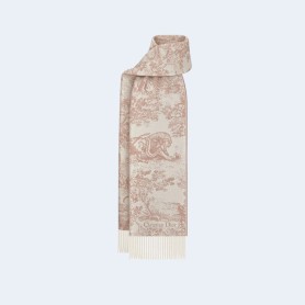 디올 TOILE DE JOUY SAUVAGE 로즈 머플러