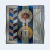 에르메스 Dressage Tressage 140 마린 숄 스카프