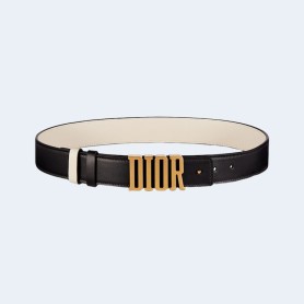 디올 D-FENCE 리버서블 벨트 블랙 아이보리 30mm