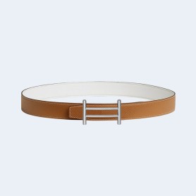 에르메스 라이더 리버서블 벨트 실버 32mm