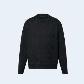 루이비통 엠브로이더드 코튼 저지 크루넥