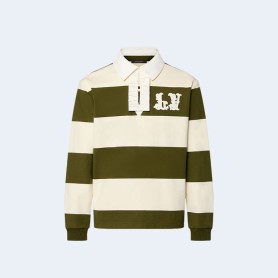 루이비통 롱 슬리브드 코튼 럭비 폴로 1AFWUC