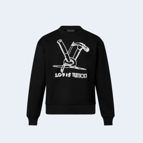 루이비통 엠브로이더드 코튼 스웨트셔츠