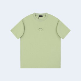 프라다 유니 삼각로고 티셔츠 그린