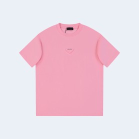 프라다 유니 삼각로고 티셔츠 핑크