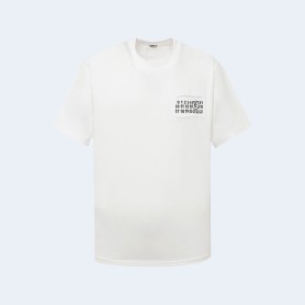 메종 마르지엘라 레터링 자수 티셔츠 화이트