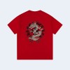 크롬하츠 멀티컬러 헤비 산스크리트 티셔츠 레드